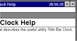 Title Bar Clock
